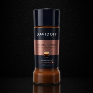 Davidoff Crema Intense Premium Instant Coffee Jar