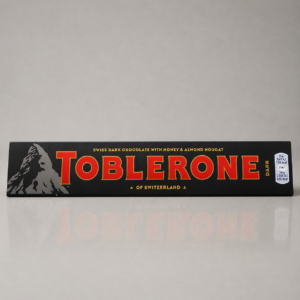 Toblerone Dark Swiss Chocolate Bar with Honey and Almond Nougat