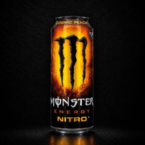 Monster Energy Cosmic Peach Zero Sugar Energy Drink Can