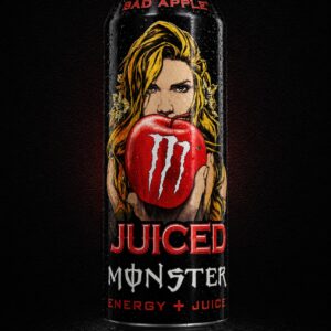 Monster Energy Bad Apple Juice Energy Drink Can