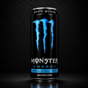 Monster Energy Absolute Zero Blue Zero Sugar Energy Drink Can