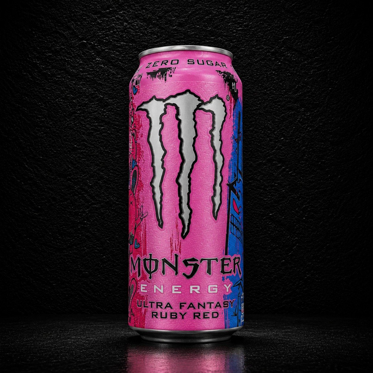 Monster Energy Ultra Ruby Red Zero Sugar Energy Drink Can