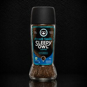 Sleepy Owl French Vanilla Instant Coffee Jar