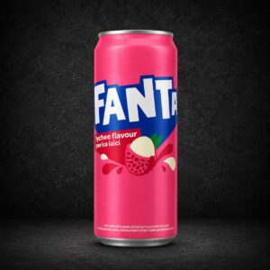Fanta Lychee Flavoured Carbonated Soft Drink Can