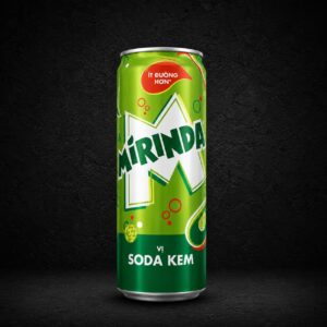 Mirinda Cream Soda Flavoured Carbonated Soft Drink Can